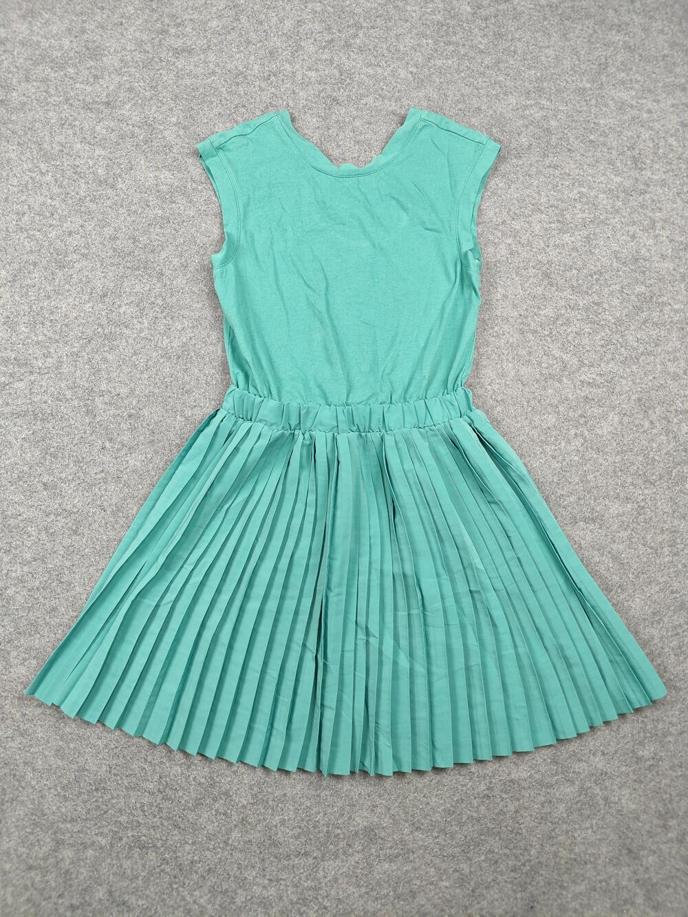 Kate Spade Saturday Dress Womens XS Green Fit & Flare Knee Length Pleated Lined